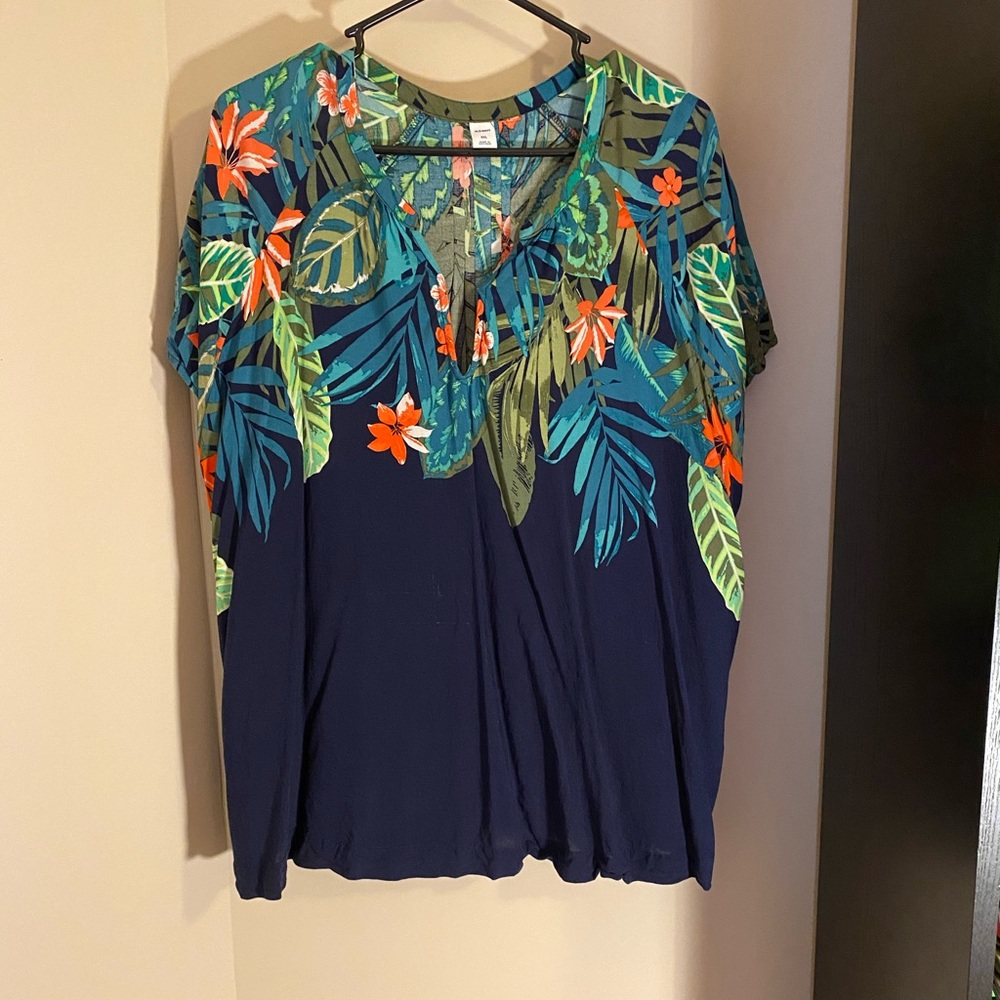 Old navy rayon business casual top xxl